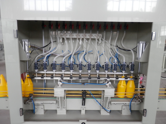 Automatic Pesticide Acid Liquid Bottling Machine Anti Corrosive Filling Capping Labeling