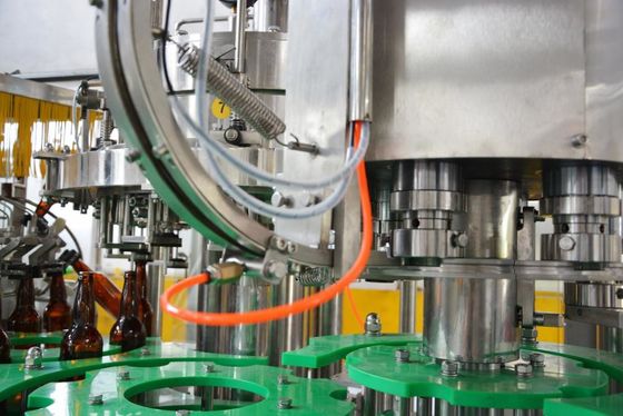 3000Bph Beer Carbonated Drink Glass Bottle Washing Filling Capping Machine