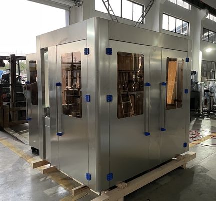 3 In 1 Automatic Small scale drinking Water 600ml Liquid Bottle washing Filling capping Machine